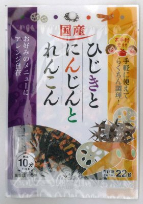 お手軽素材国産ひじきとにんじんとれんこん