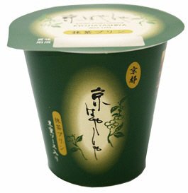京はやしや抹茶プリン　黒蜜ソース入り