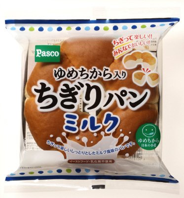 ゆめちから入りちぎりパンミルク