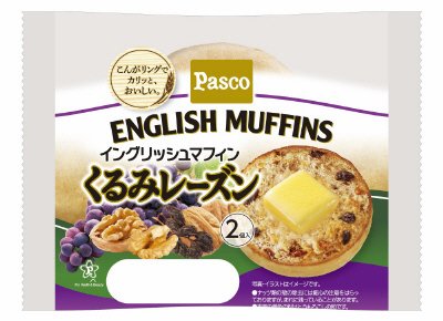 イングリッシュマフィンくるみレーズン２個入