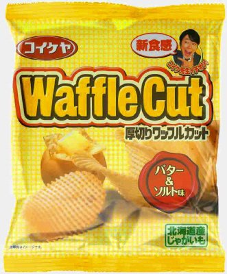 ポテトチップスワッフルカットバター＆ソルト味