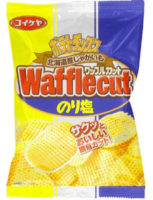 ポテトチップスワッフルカットのり塩