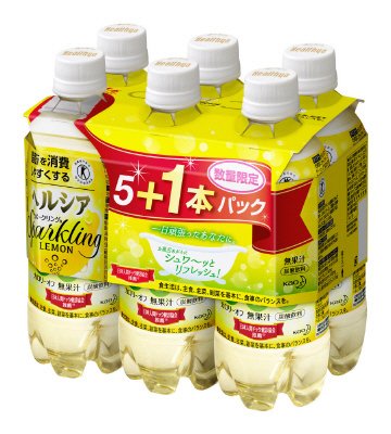 ヘルシアスパークリング　レモン味　５＋１パック