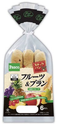 スナックパンフルーツ＆ブラン６本入