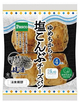 ゆめちから入り塩こんぶチーズパン４個入