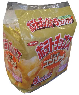 ポテトチップスリッチコンソメたべきりサイズ５個パック