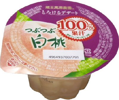 とろけるデザート　つぶつぶ白桃
