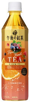 午後の紅茶　Fruit×Fruit　TEA　オレンジ＆ベリー