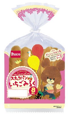 スナックパン　いちごみるく　８本入