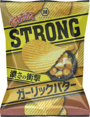 ポテトチップスＳＴＲＯＮＧガーリックバター