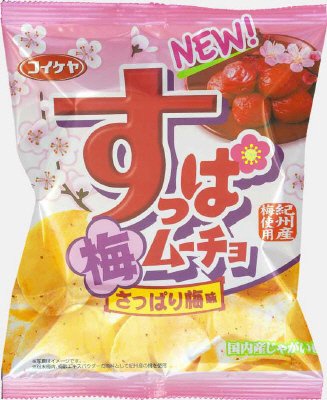 すっぱムーチョチップスさっぱり梅味