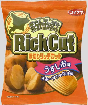 ポテトチップスリッチカットうすしお味