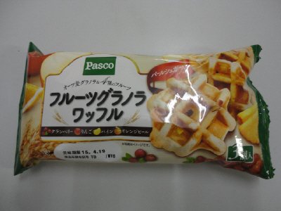 フルーツグラノラワッフル　３個入