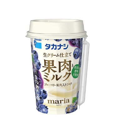 果肉とミルク　ブルーベリー果肉入りミルク