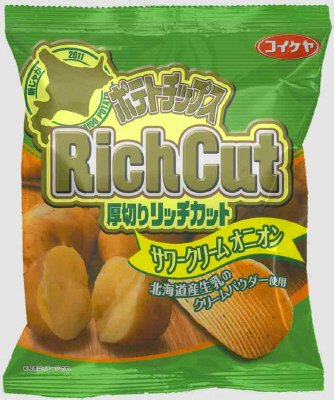 ポテトチップスリッチカットサワークリームオニオン