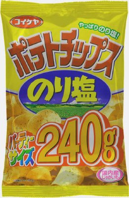 ポテトチップスのり塩
