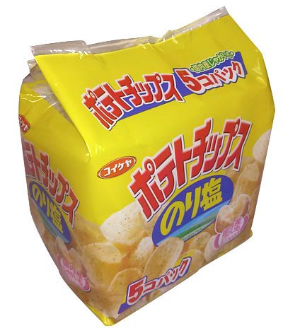 ポテトチップスのり塩たべきりサイズ５個パック