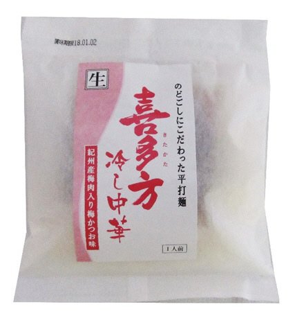 喜多方冷し中華紀州産梅にく入り梅かつお味1人前