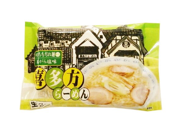 喜多方らーめん鶏がら塩味　2人前
