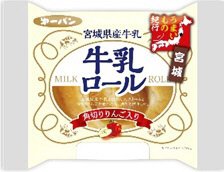 宮城　牛乳ロール　角切りりんご入り