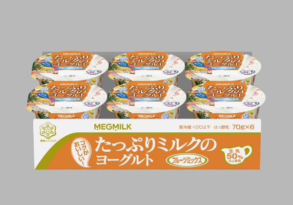 たっぷりミルクのヨーグルト　フルーツミックス