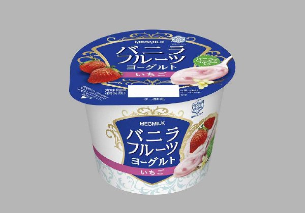 ＭＥＧＭＩＬＫ　バニラフルーツヨーグルト　いちご