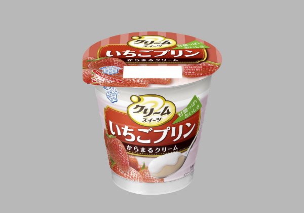 クリームスイーツ　いちごプリン