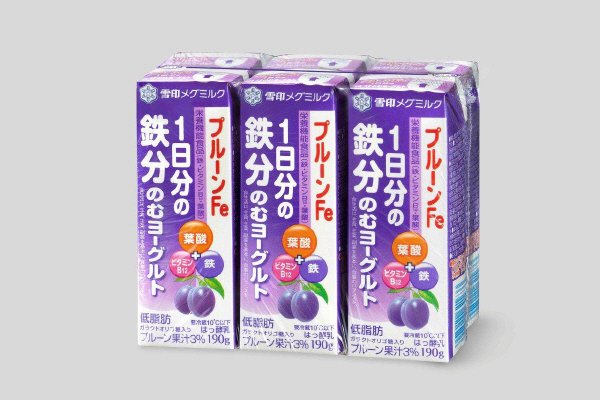 プルーンＦｅ１日分の鉄分　のむヨーグルト１９０ｇ×６