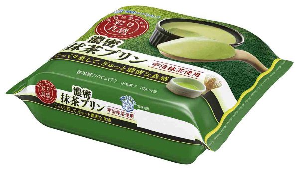 彩り食感　濃密抹茶プリン