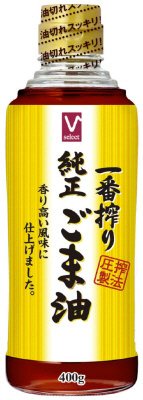 Vセレクト　一番搾りごま油　４００ｇ×１２瓶