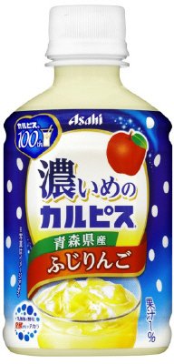 濃いめの「カルピス」青森県産ふじりんごＰＥＴ２８０ｍｌ
