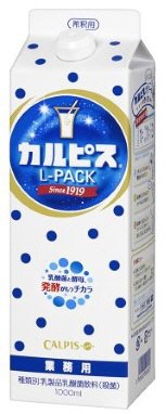 「カルピス」Ｌ－パック（業務用）　紙容器１０００ｍｌ