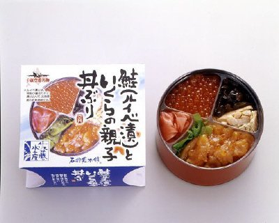 鮭(ルイベ漬)といくらの親子丼ぶり