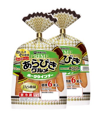 ＰＲＩＭＥあらびきグルメポークウインナー塩分２５％カット