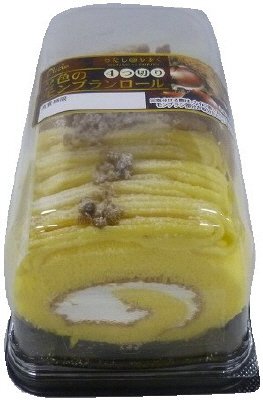 ２色のモンブランロール