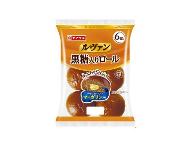 ルヴァン黒糖入りロール（マーガリン入り）６