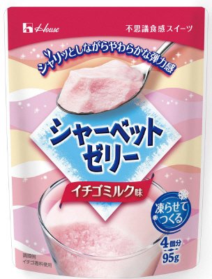 シャーベットゼリー　イチゴミルク味