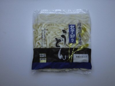国産小麦使用　包丁切りうどん