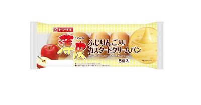 薄皮ふじりんご入りカスタードクリームパン