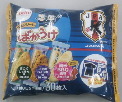 ばかうけ３種アソート　日本代表チームＶｅｒ．