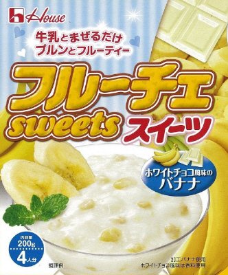 フルーチェスイーツ　ホワイトチョコ風味のバナナ