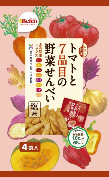 トマトと７品目の野菜せんべい