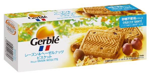 ジェルブレ　砂糖不使用　レーズン＆ヘーゼルナッツビスケット