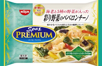 日清スパ王プレミアム　彩り野菜のペペロンチーノ
