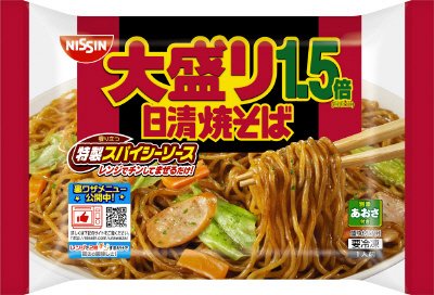 日清焼そば　スパイシーソース大盛り１．５倍