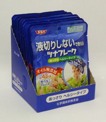 液切りしないで使えるツナフレーク　あっさりヘルシー化学調味料無添加　８袋