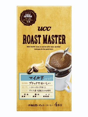ＵＣＣ　ＲＯＡＳＴ　ＭＡＳＴＥＲ　ドリップコーヒー　マイルド　ｆｏｒ　ＢＬＡＣＫ　４Ｐ