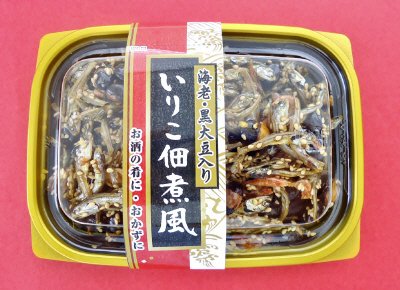 海老・黒大豆入り　いりこ佃煮風