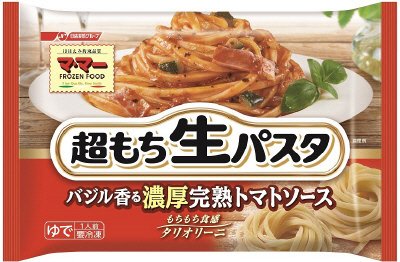 マ・マー超もち生パスタ　バジル香る濃厚完熟トマトソース(18春PR)
