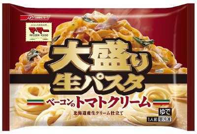 マ・マー大盛り生パスタ　ベーコンのトマトクリーム(16春)